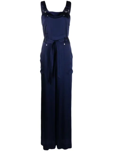 Alberta Ferretti contrasting-stitch jumpsuit Blue AEF231U04581682