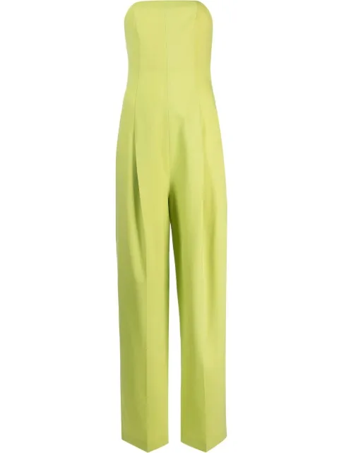 Philosophy Di Lorenzo Serafini strapless straight-leg jumpsuit Green A04320724