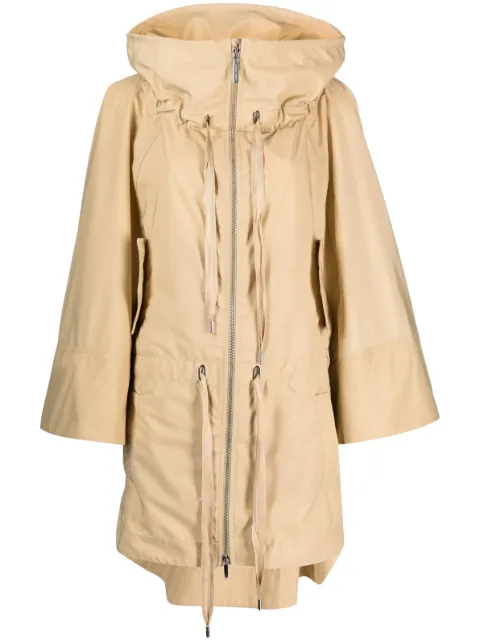 Alberta Ferretti high-tube-neck parka coat Neutrals A06051641