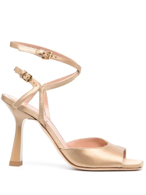 Alberta Ferretti 105mm ankle-strap sandals Brown A63168202