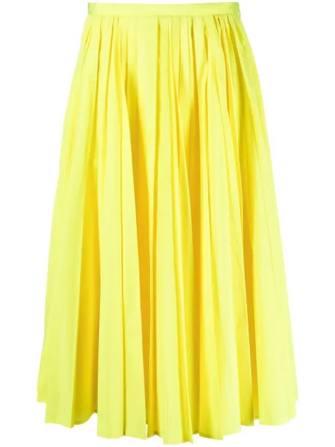 Philosophy Di Lorenzo Serafini pleated mid-length skirt Yellow V01080725