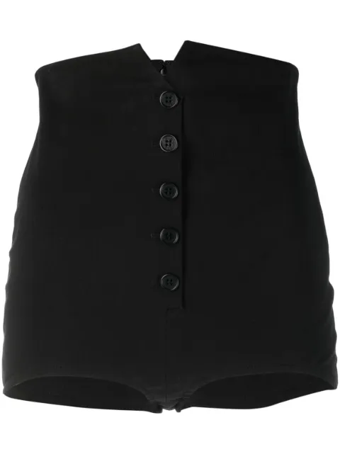 Philosophy Di Lorenzo Serafini high-waisted mini shorts Black A03252126