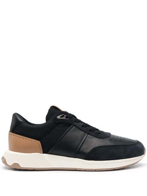 Tod's leather-trimmed low-top sneakers Blue XXM63K0GT80QHG