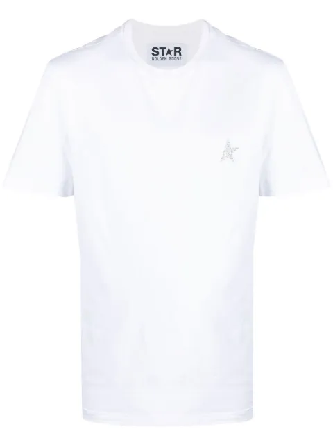 Golden Goose star-patch T-shirt White GMP01220P000594