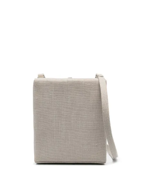 Giorgio Armani Pre-Owned 2000s linen box crossbody bag Neutrals GIAR250M