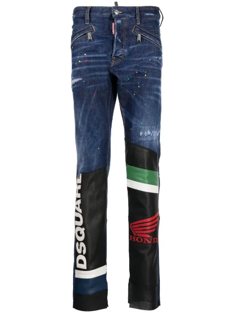DSQUARED2 mid-rise slim-cut jeans Blue S71LB1219S30789