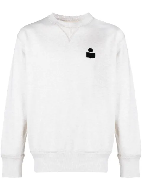 MARANT Mike logo-embroidered sweatshirt White SW0030HAA1M05H