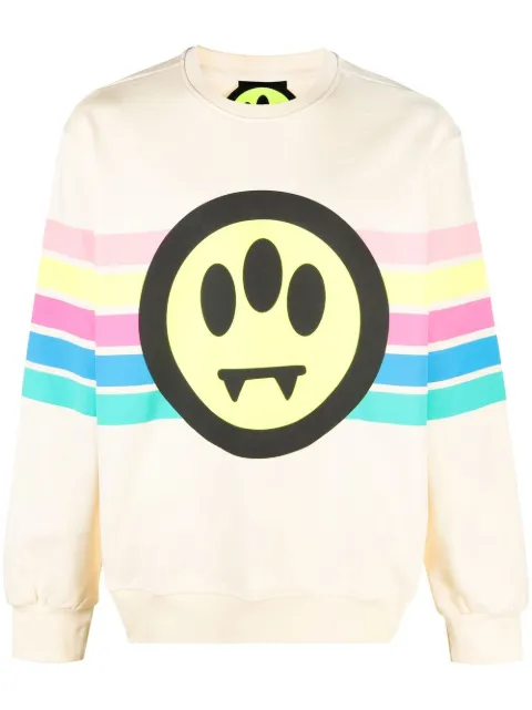 BARROW logo-print detail sweatshirt White 034115