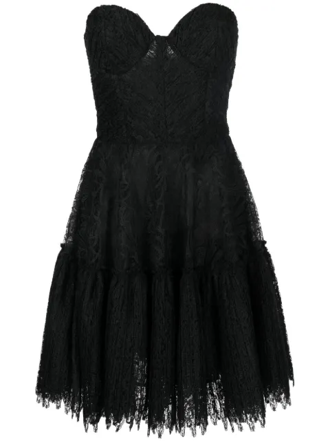Costarellos Esme floral-lace dress Black PS2371ESME