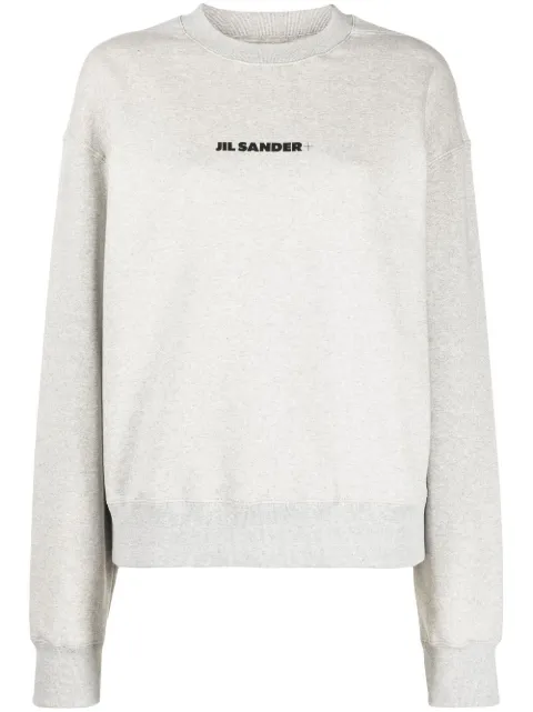 Jil Sander logo-print cotton sweatshirt Grey J40GU0001J20010