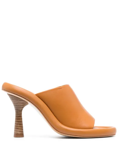 Paloma Barceló 110mm leather open-toe sandals Yellow ILIANA