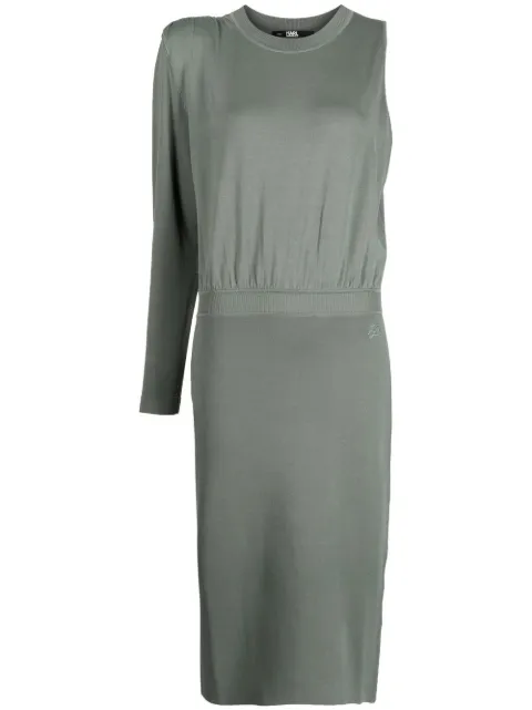 Karl Lagerfeld asymmetric knit dress Green 230W1357616