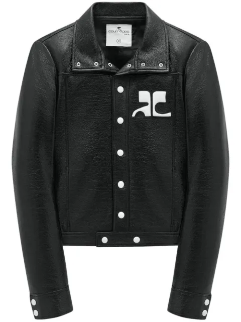 Courrèges Reedition vinyl jacket Black PERCBL017VY00149999
