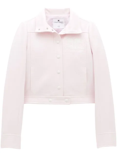 Courrèges Reedition vinyl jacket Pink PERCBL005VY0014