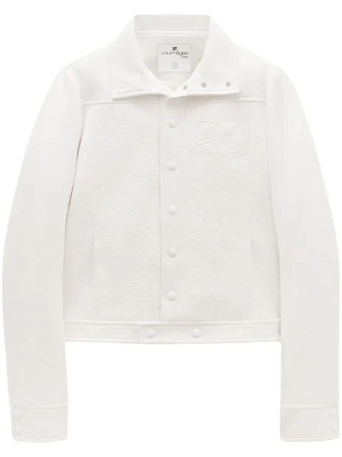 Courrèges Reedition vinyl jacket White PERCBL017VY0014