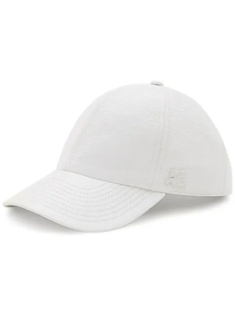 Courrèges logo-patch baseball cap White PERACT002VY0014