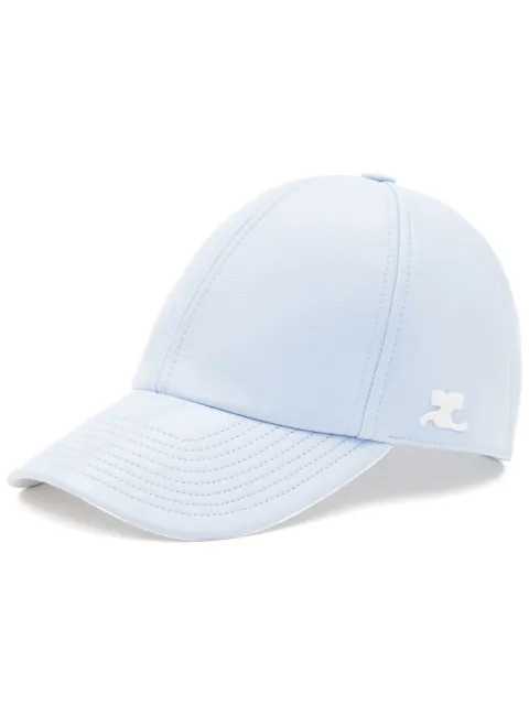 Courrèges logo patch cap Blue PERACT002VY0014