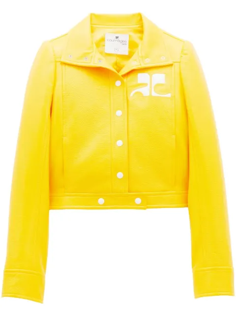 Courrèges Reedition vinyl jacket Yellow PERCBL005VY0014