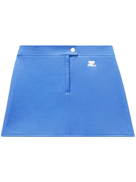 Courrèges A-line mini skirt Blue PERCJU001VY0014