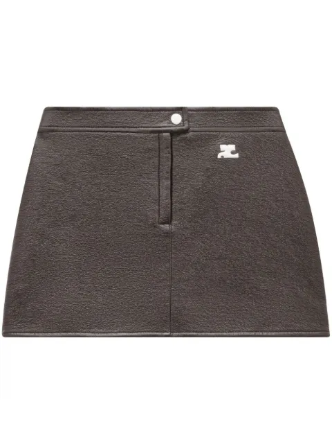 Courrèges A-line mini skirt Brown PERCJU001VY0014