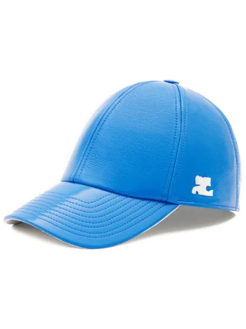 Courrèges logo patch cap Blue PERACT002VY0014