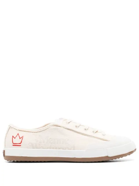 Vivienne Westwood logo-print low-top sneakers Neutrals 75020057MW0005