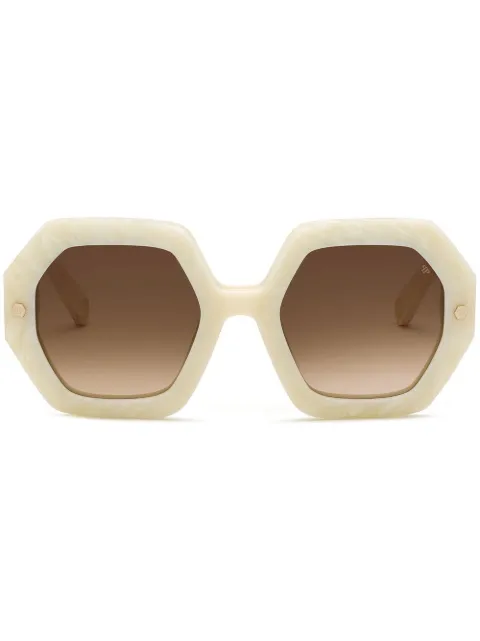 Philipp Plein Eyewear Butterfly Plein First Lady sunglasses Neutrals AABAWES0124PXV086N