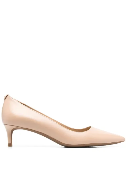 Michael Michael Kors logo-plaque 50mm leather pumps Neutrals 40R3ALMP1L