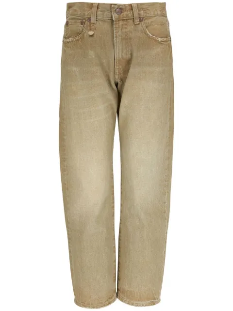 R13 stonewash straight-leg jeans Green R13W5083D090AMOSS