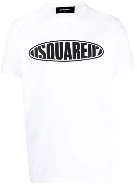 DSQUARED2 logo-print short-sleeve T-shirt White S74GD1097S23009