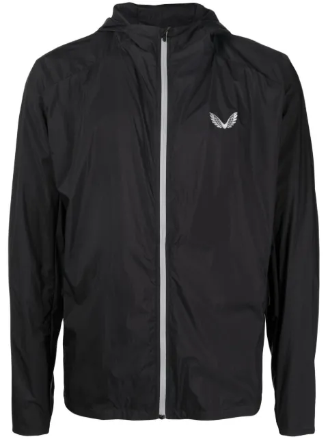 Castore logo-print hooded jacket Black CM0788