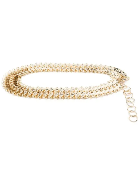 Rabanne chain-link clasp-fastening belt Gold 23PAA0132MET002