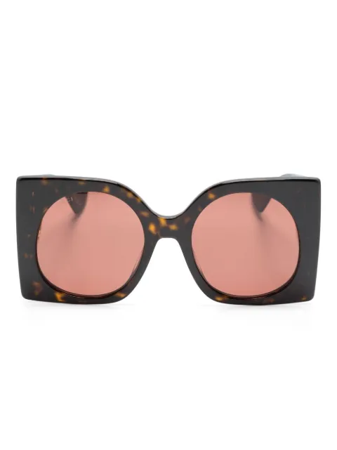 Gucci Eyewear tortoiseshell-effect square-frame sunglasses Brown GG1254S002