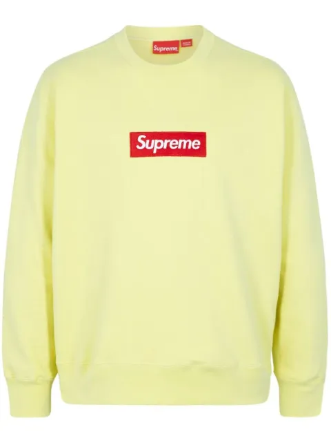 Supreme Box Logo crewneck sweatshirt Yellow SU12495