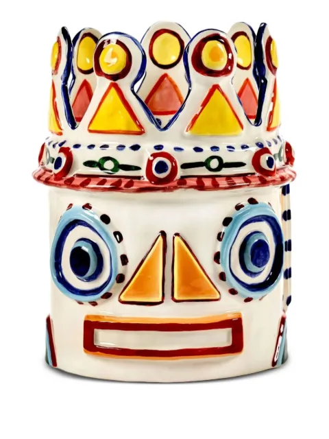 Serax Sicily 3D painted vase White B8922012