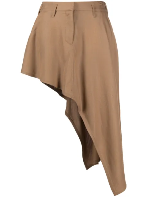 Stella McCartney asymmetric draped skirt Brown 6300353BU655