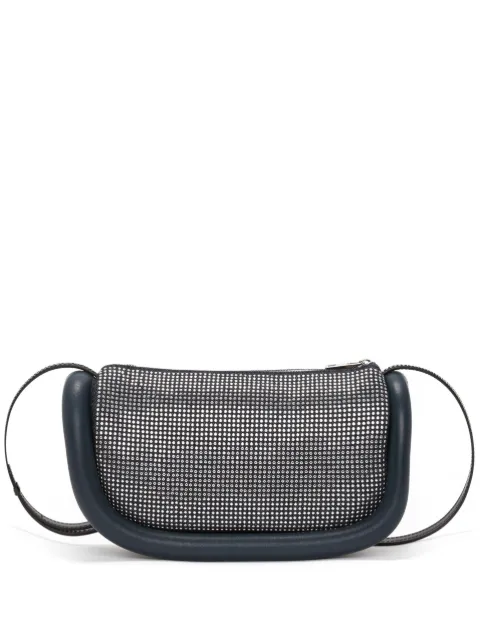 JW Anderson Bumper-12 Hotfix denim crossbody bag Black HB0525FA0274743