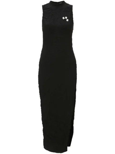 JW Anderson Keyboard crinkled-finish dress Black DR0361PG1275999
