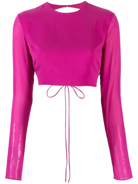 THE ANDAMANE waist tie-fastening top Pink T130909A