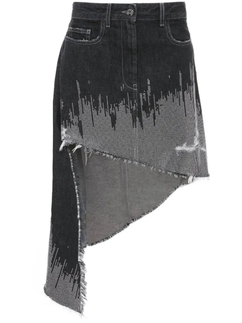 JW Anderson studded asymmetric denim skirt Black SK0132PG1270931