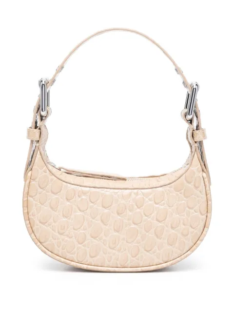 BY FAR mini Soho crocodile-embossed shoulder bag Neutrals 23CRMNSSKRFCCESMA