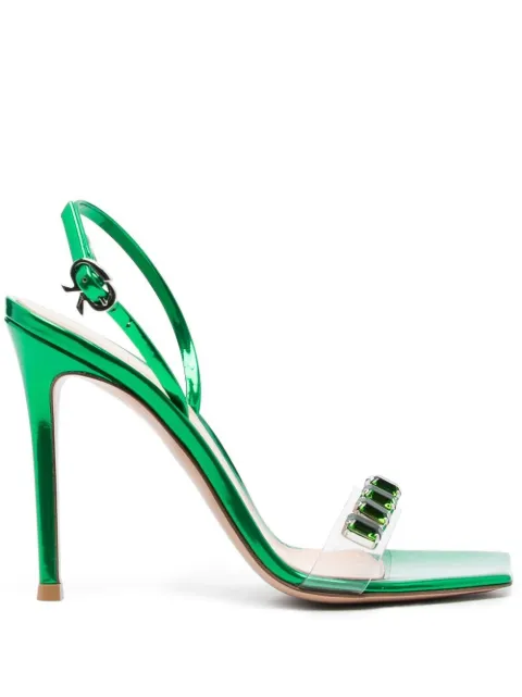 Gianvito Rossi Ribbon Candy 105mm sandals Green G3221515RICPLM