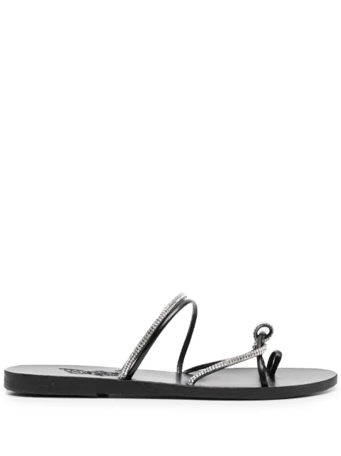 Ancient Greek Sandals Fantasia crystal-embellished slides Black FANTASIANAPPASTRASSBLACK