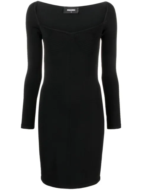 DSQUARED2 long-sleeved mini dress Black S75CV0598S18170