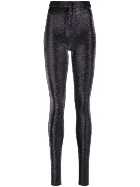 ZEYNEP ARCAY luminous-finish super-skinny trousers Blue FW22PN06