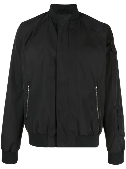 Herno logo-patch bomber jacket Black GI000331U12491
