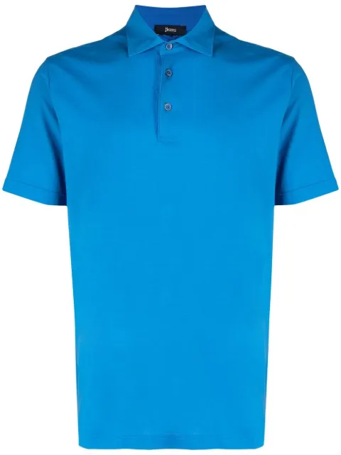 Herno button-placket polo shirt Blue JPL00115U52005