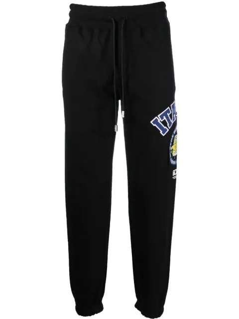 GCDS graphic-print sweatpants Black SB23U290174