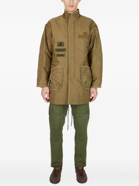 Liberaiders logo-patch coat Green 760022203L057