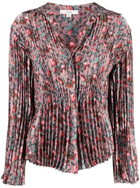 Vince berry blooms pleated shirt Multicolour V917812777